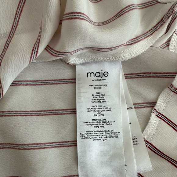 Maje Striped Dress overalls , size 1 (US XS/S) - Picture 4 of 5